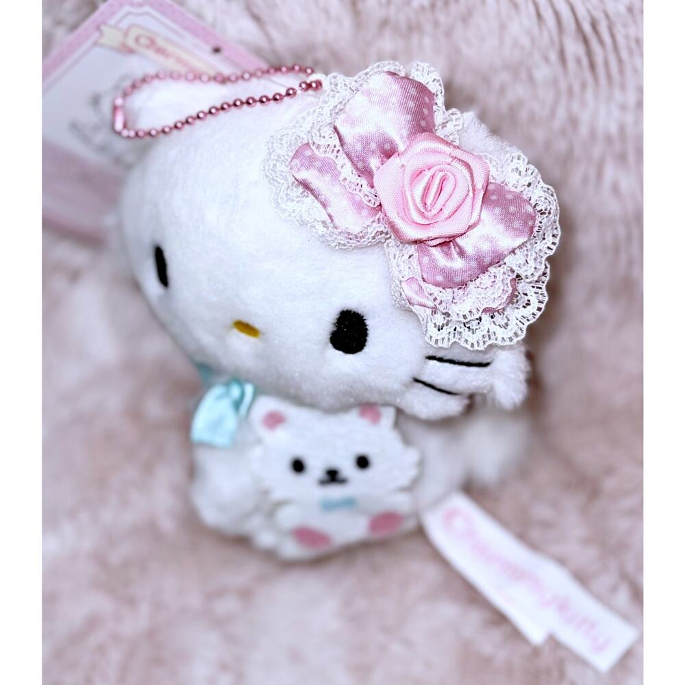 Sanrio Charmmy Kitty Mascot Holder Keychain 2000's Debut Character Toy Doll - Picture 3 of 10